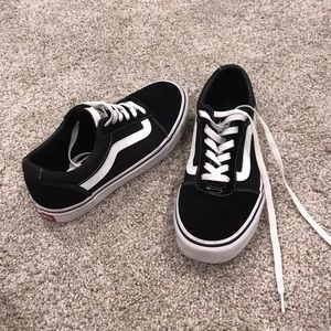 LIKE NEW B&W VANS